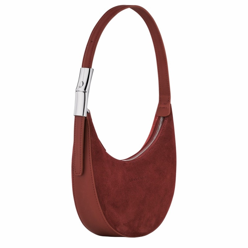Brown Longchamp Roseau Essential S Women's Hobo Bags